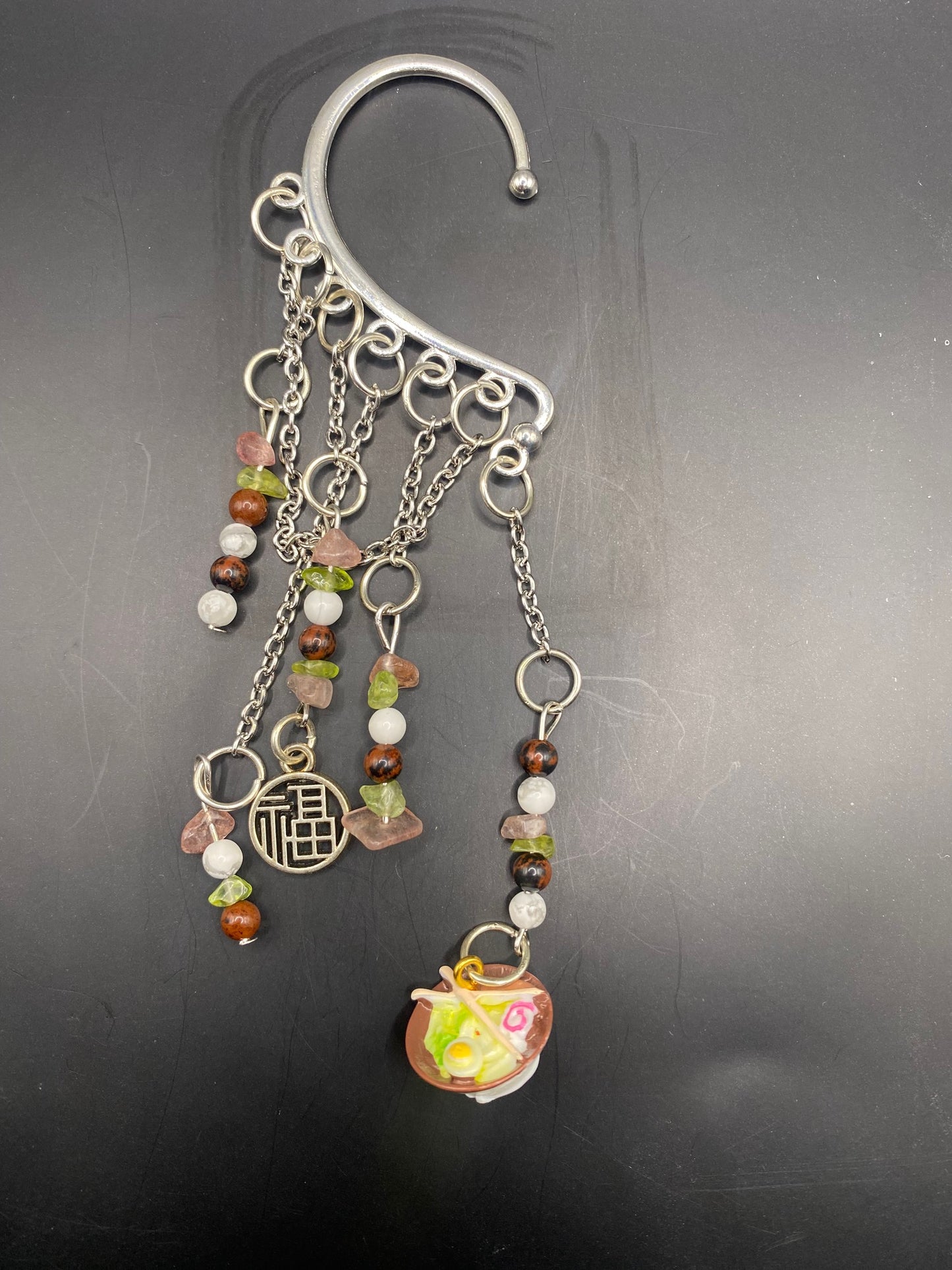 Ramen Dinner (ear cuff dangle)