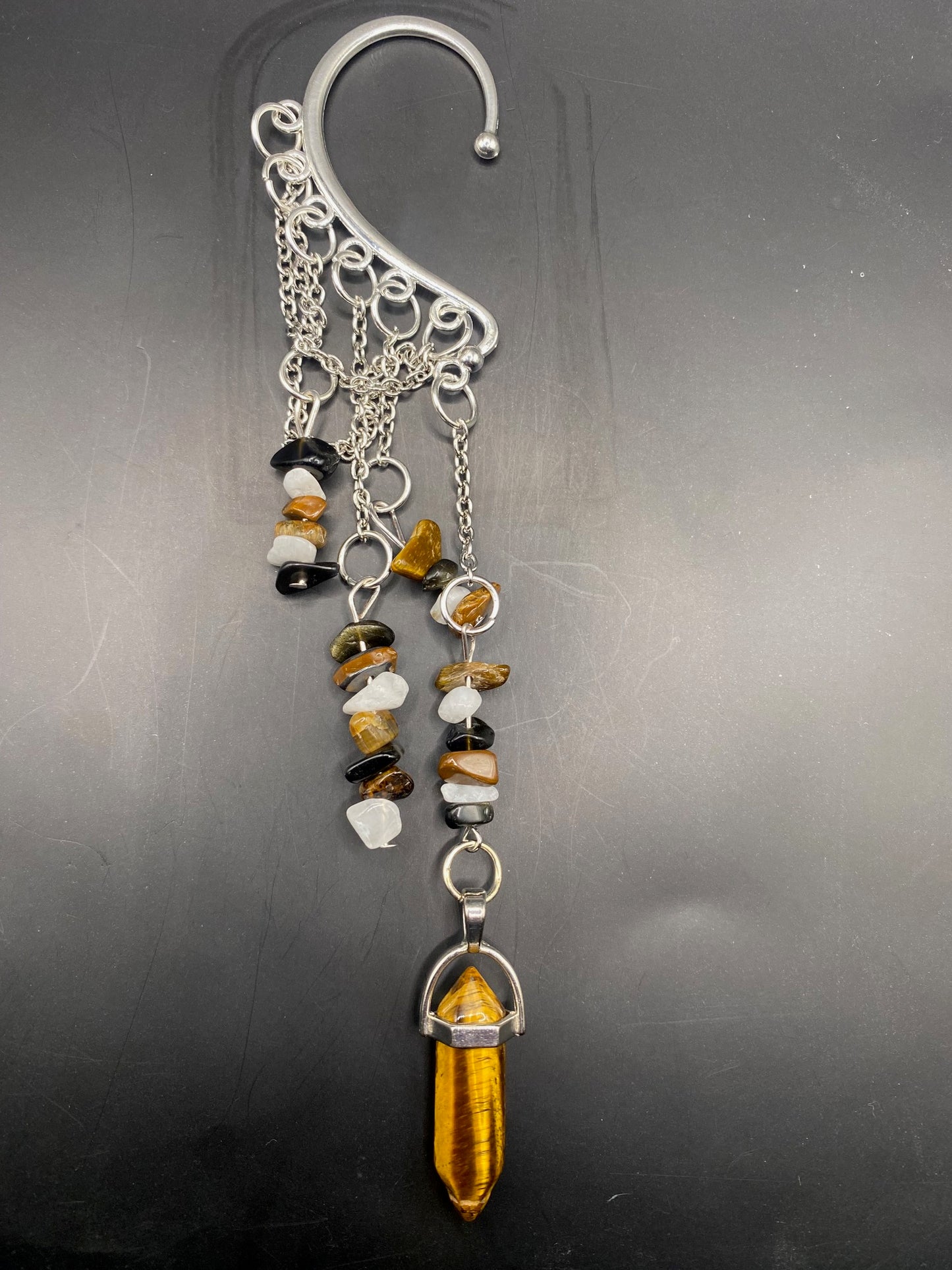 Tigers Eye Dreams (ear cuff dangle)