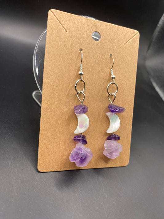 Purple Moons (earrings)