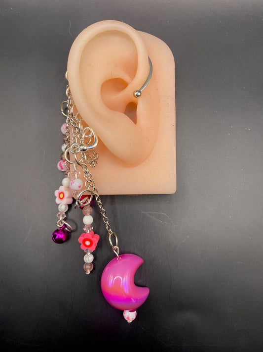 In the Name of the Moon (ear cuff dangle)