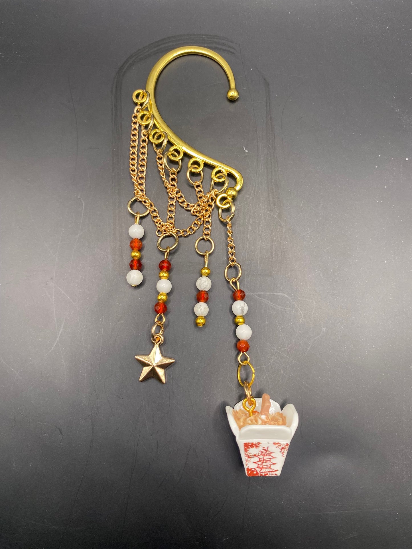 Chinese Take Out (ear cuff dangle)