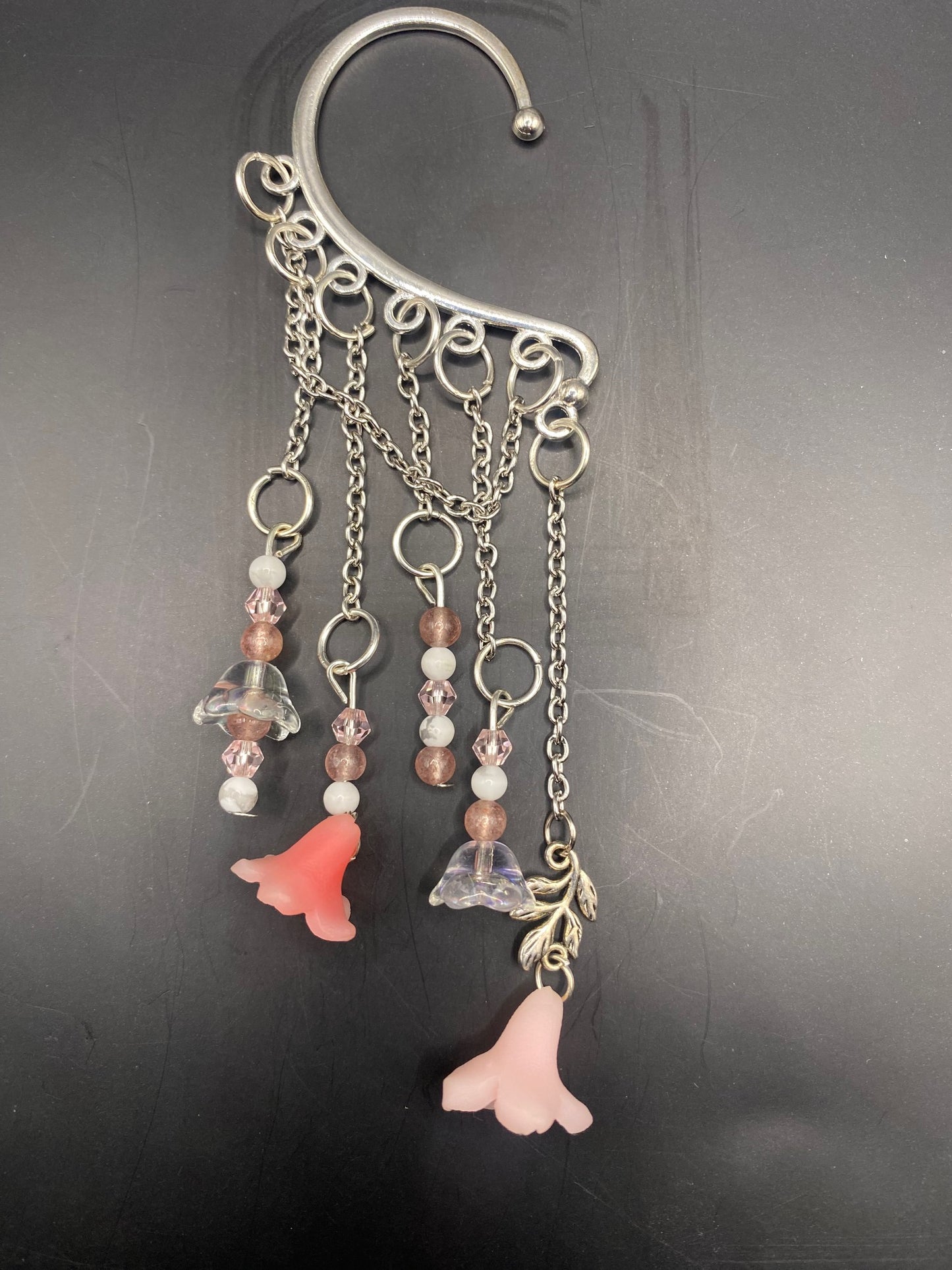 Lily Drops (ear cuff dangle)