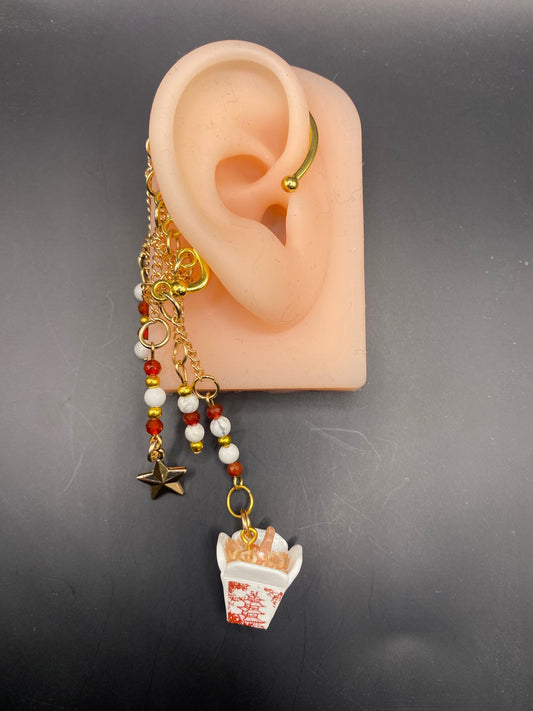 Chinese Take Out (ear cuff dangle)