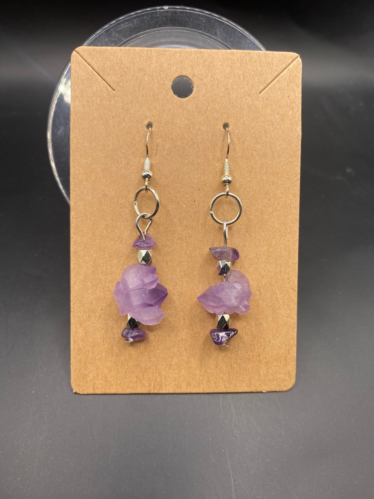 Raw Purple (earrings)