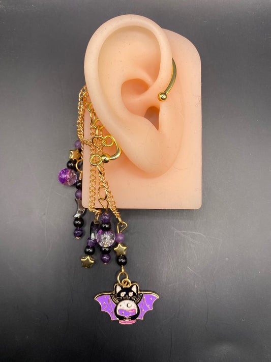 Batty Fortune (ear cuff dangle)