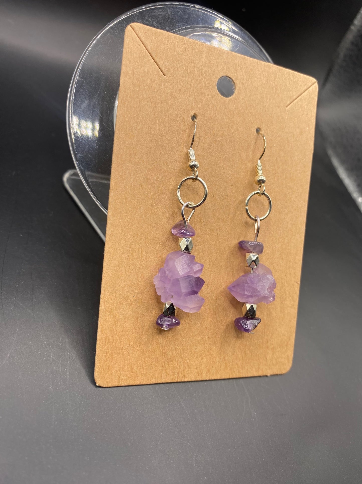 Raw Purple (earrings)