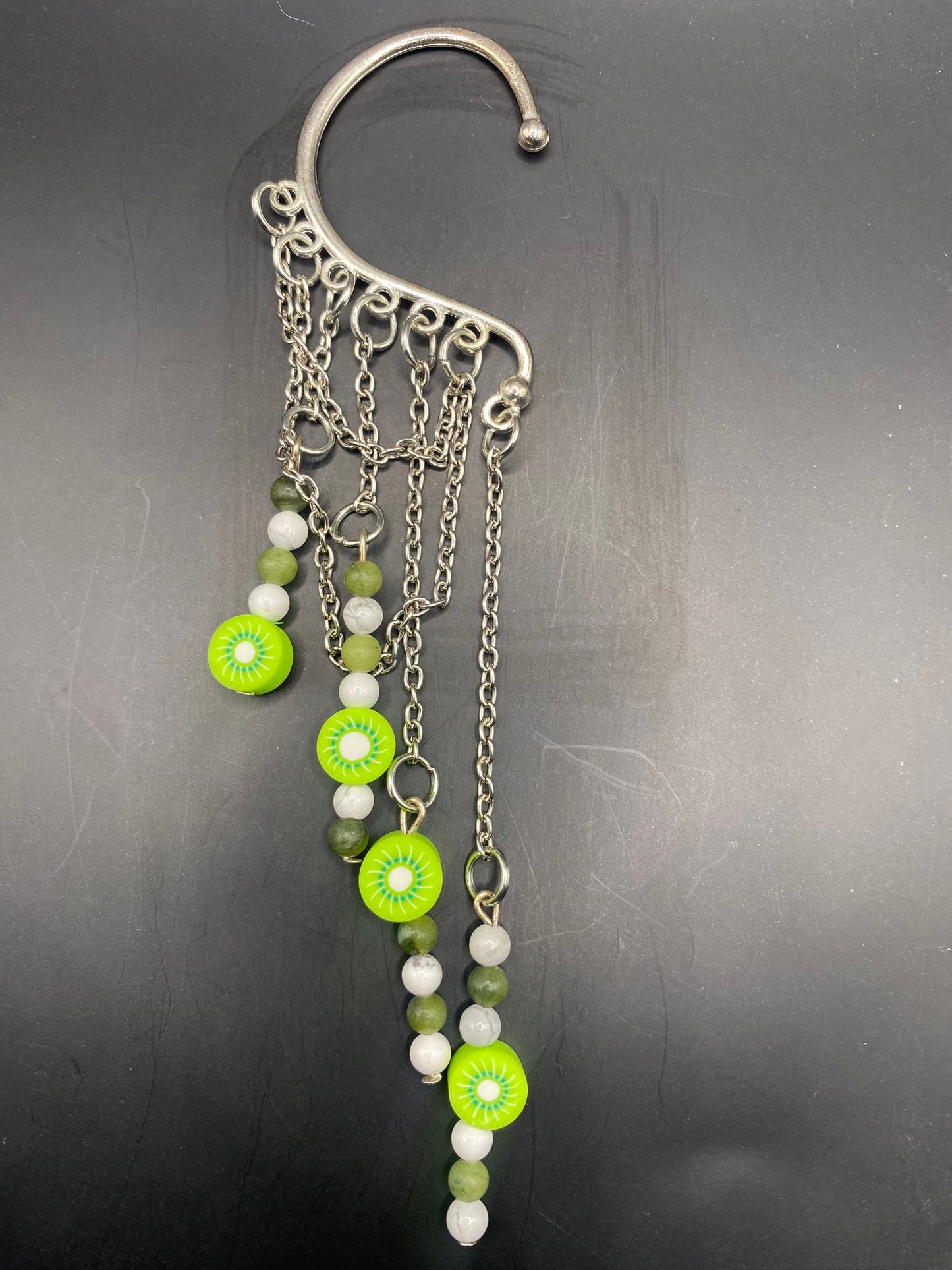 Kiwi Lover (ear cuff dangle)