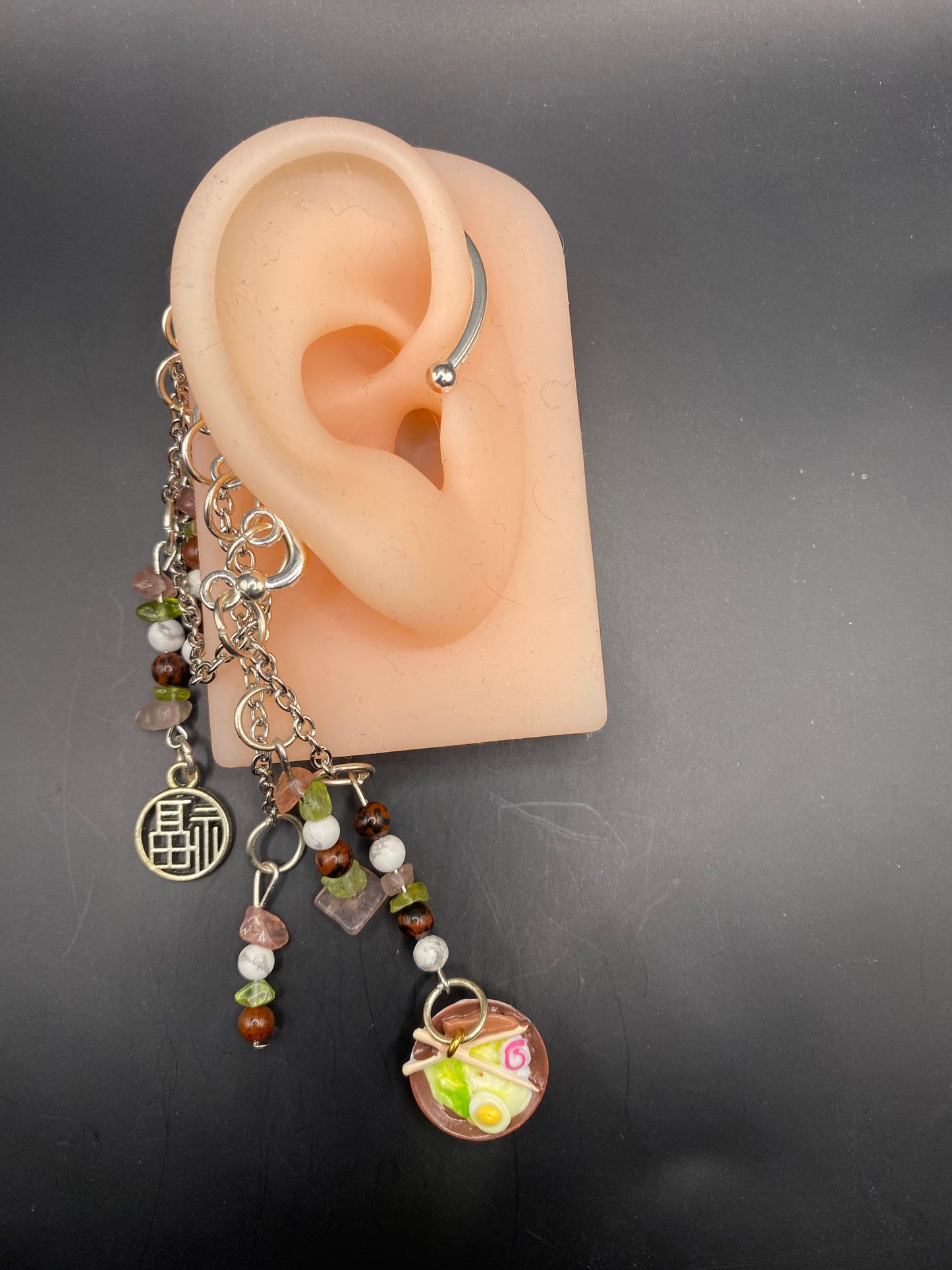 Ramen Dinner (ear cuff dangle)