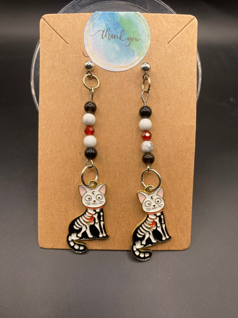 Skele-Kitty (earrings)