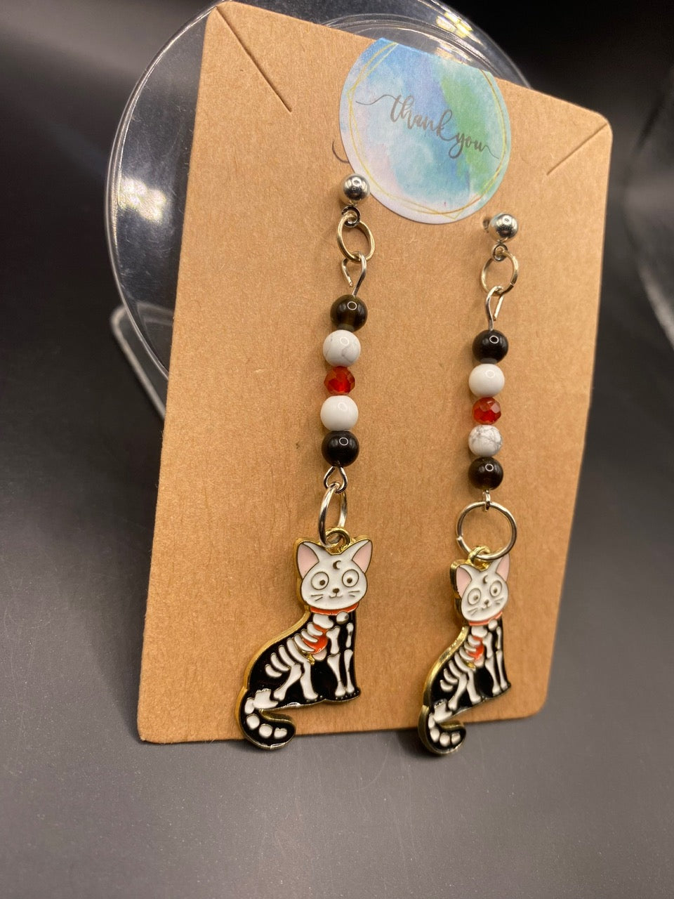 Skele-Kitty (earrings)