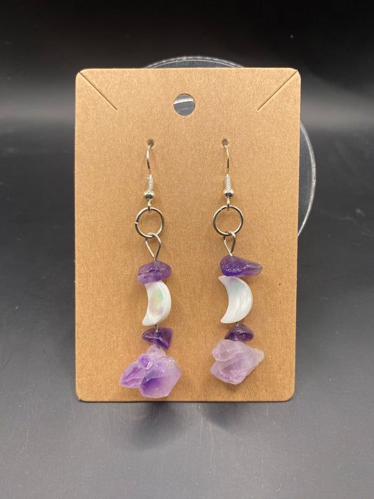 Purple Moons (earrings)
