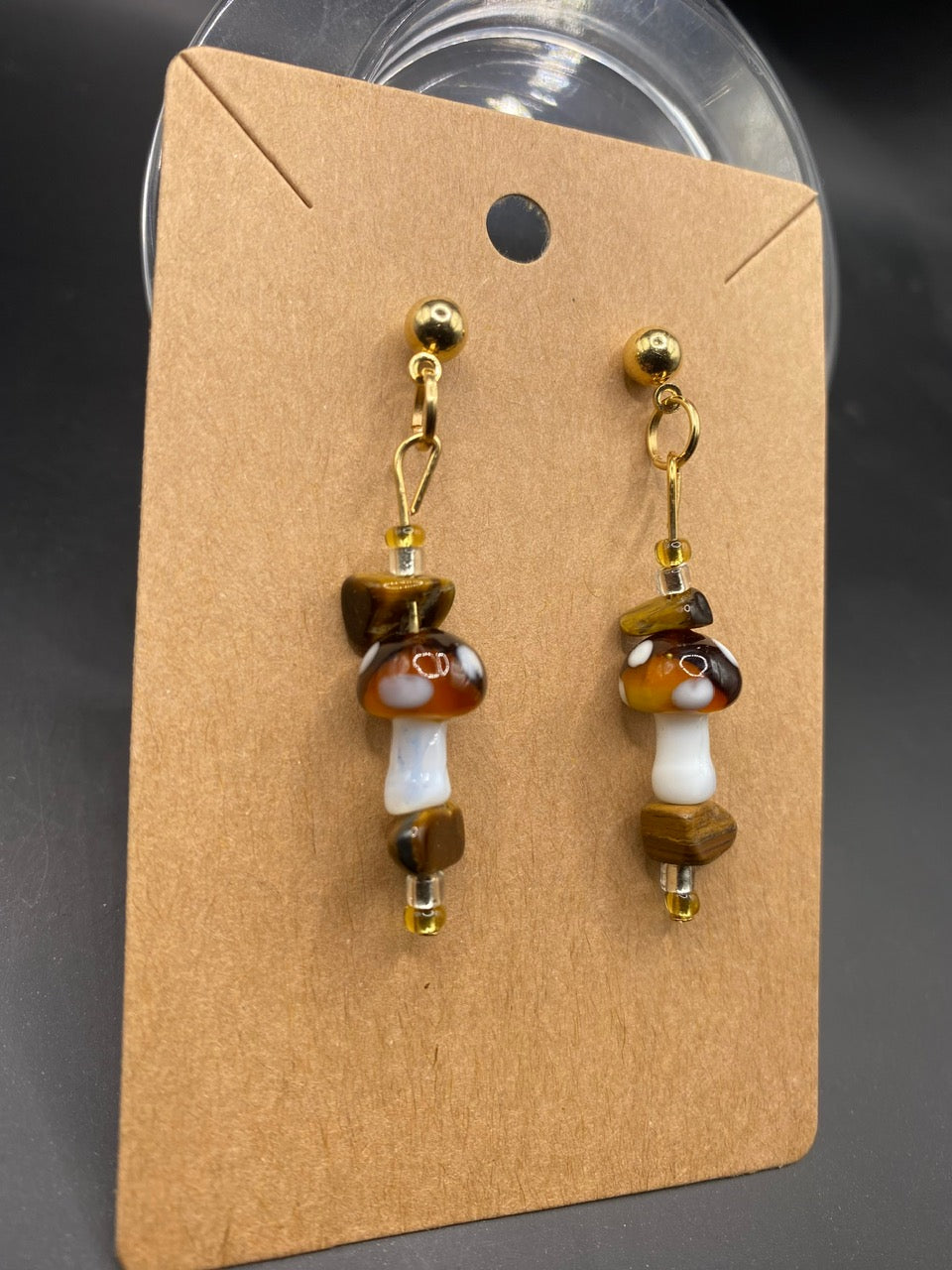 Brown Shrooms (earrings)