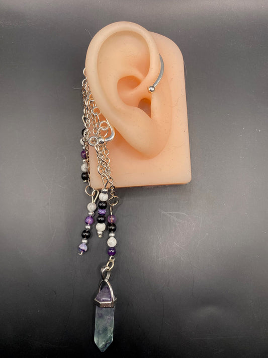 Fluorite Dreams (ear cuff dangle)