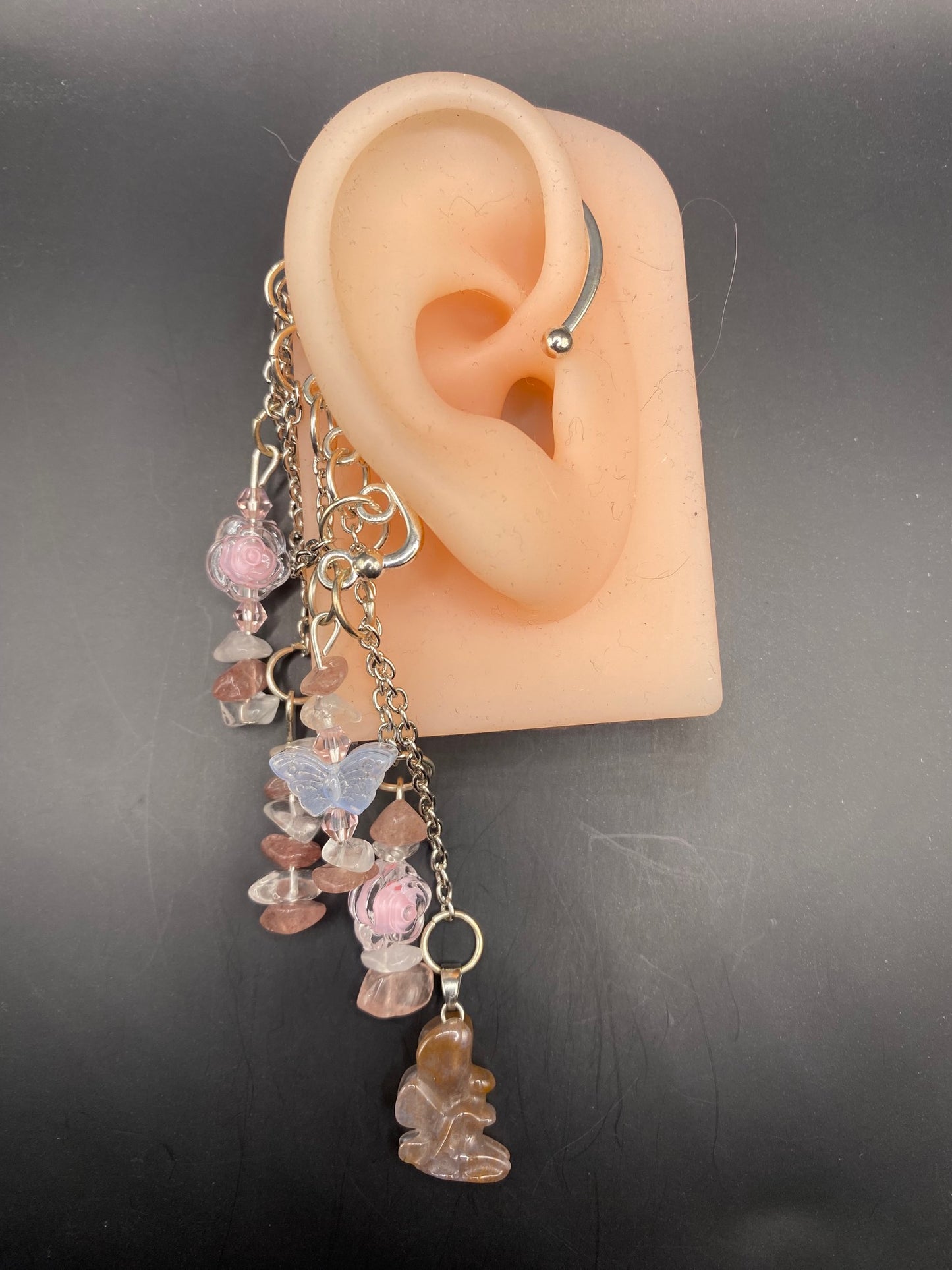 Strawberry Faerie (ear cuff dangle)