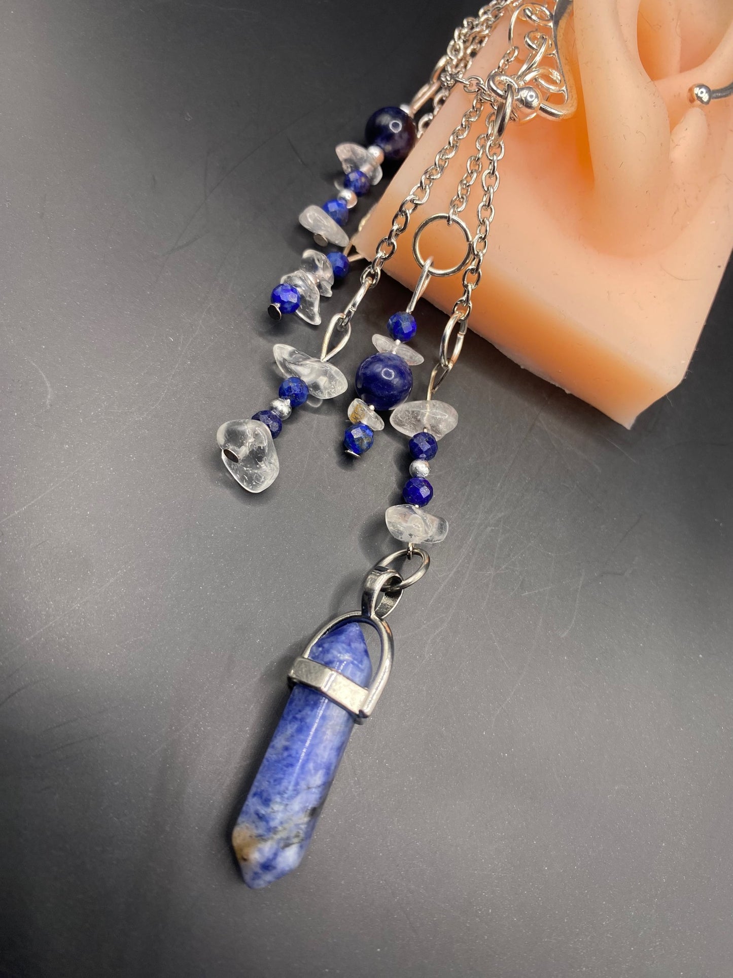 Lapis Love (ear cuff dangle)
