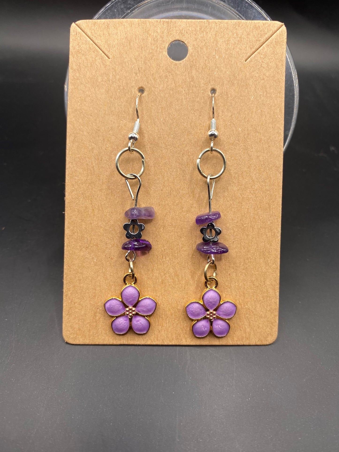 Purple Blooms (earrings)