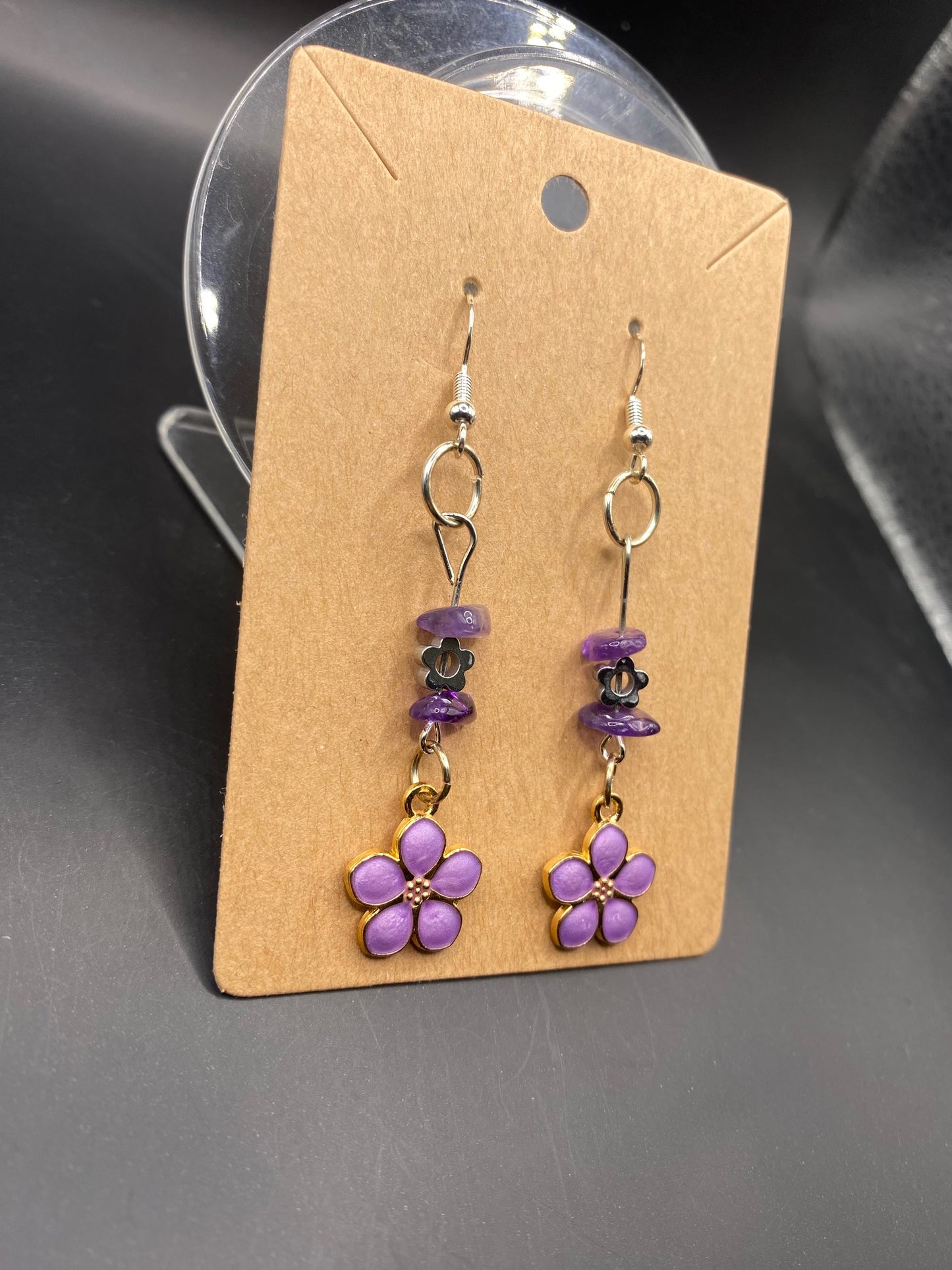 Purple Blooms (earrings)