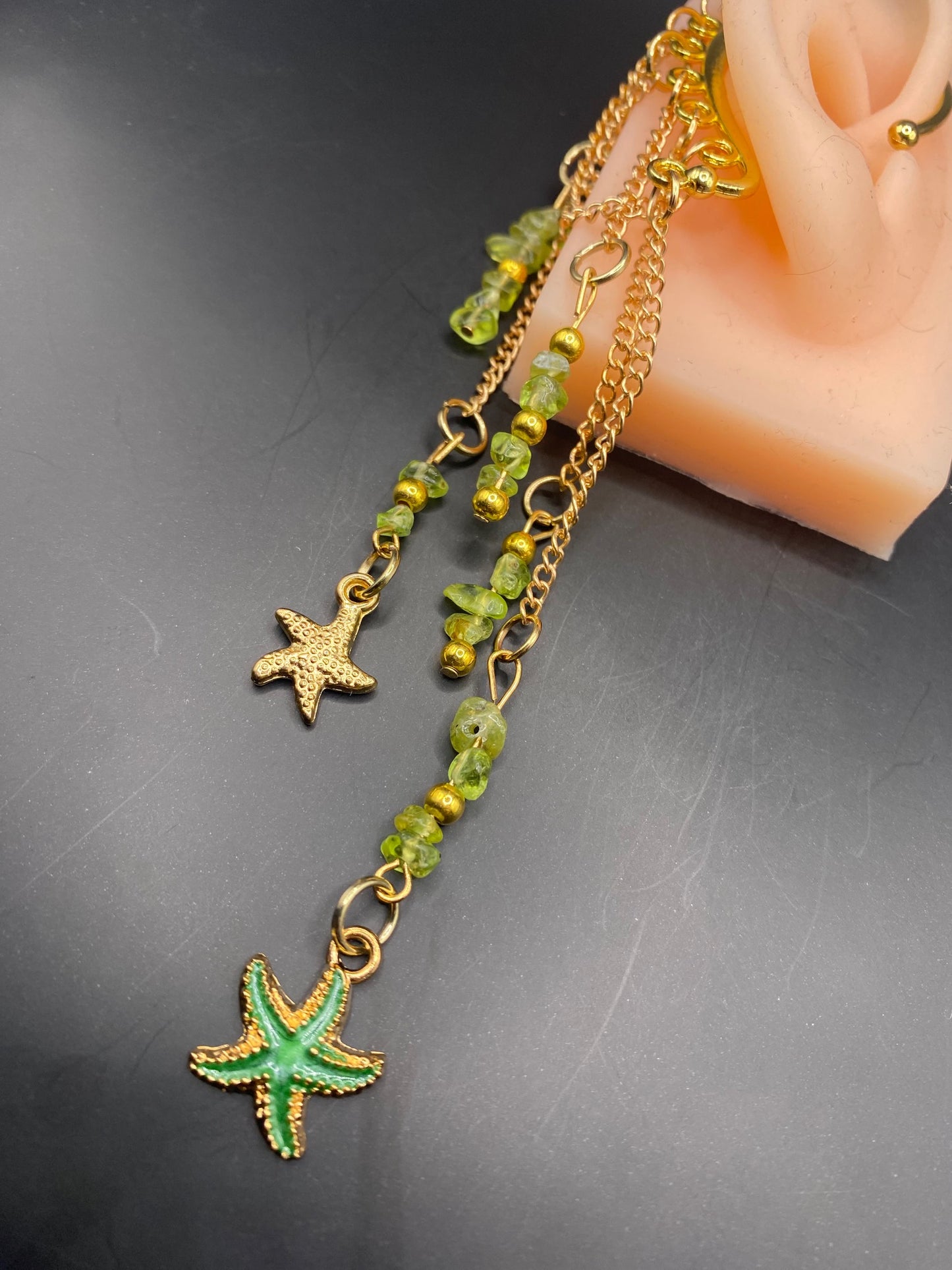 Seafoam Starfish (ear cuff dangle)