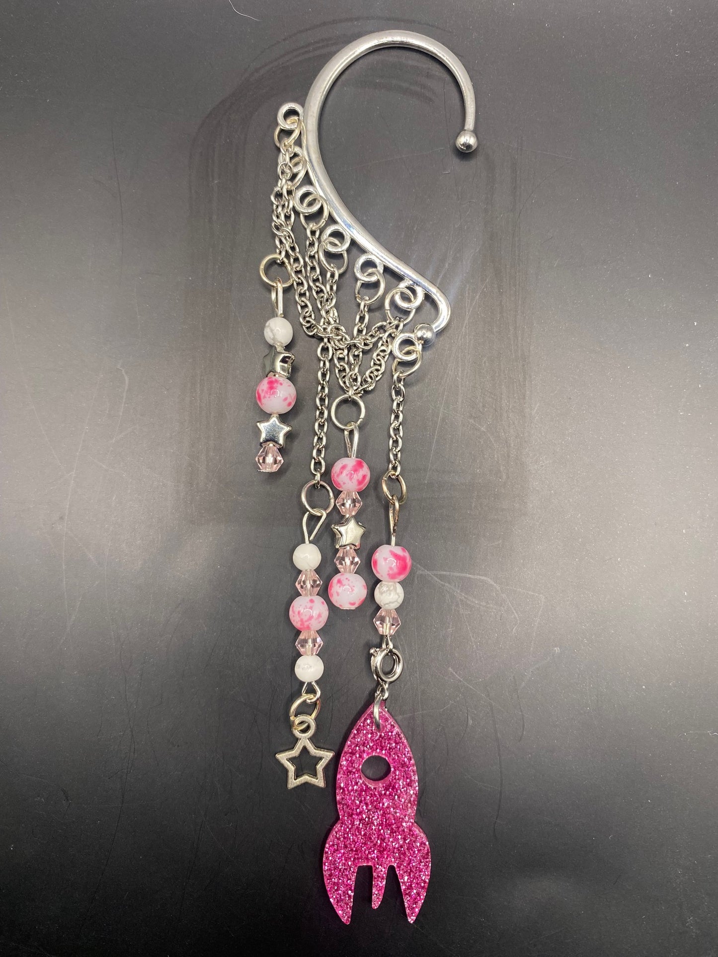 Sparkle Rocket (ear cuff dangle)