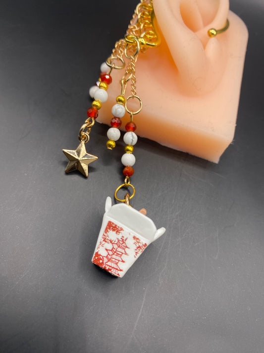 Chinese Take Out (ear cuff dangle)