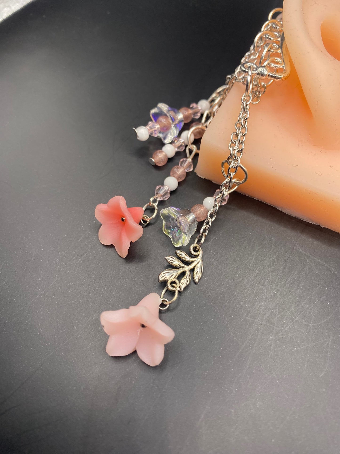 Lily Drops (ear cuff dangle)