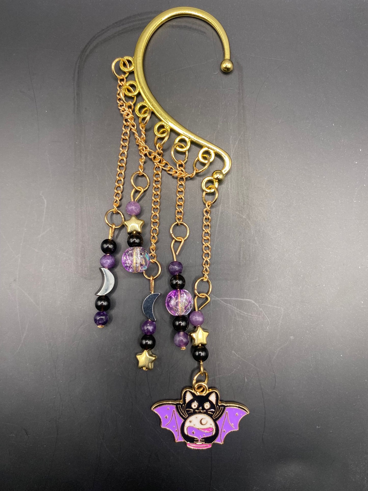 Batty Fortune (ear cuff dangle)